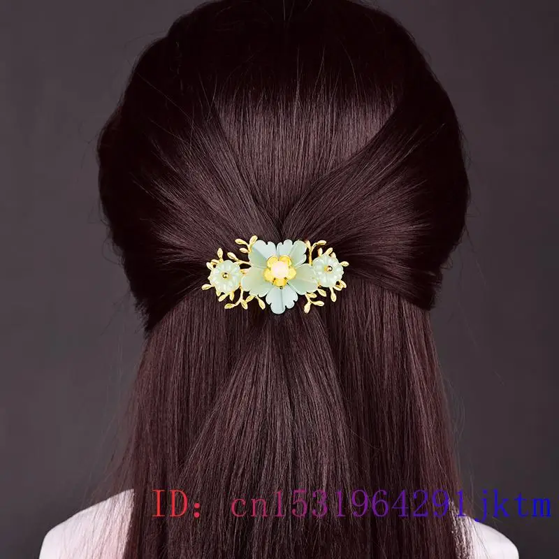 Xanh Ngọc Hoa Barrette Nhà Thi - đánh giá và giá Hair Clips